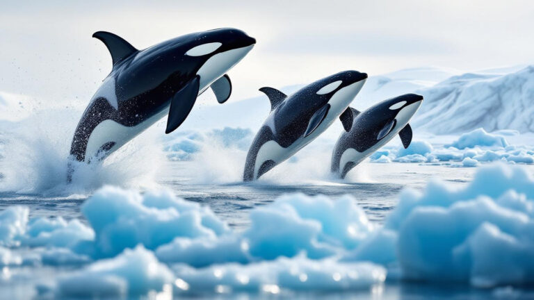 Researchers reveal why orcas are breaching near Greenland’s melting ice
