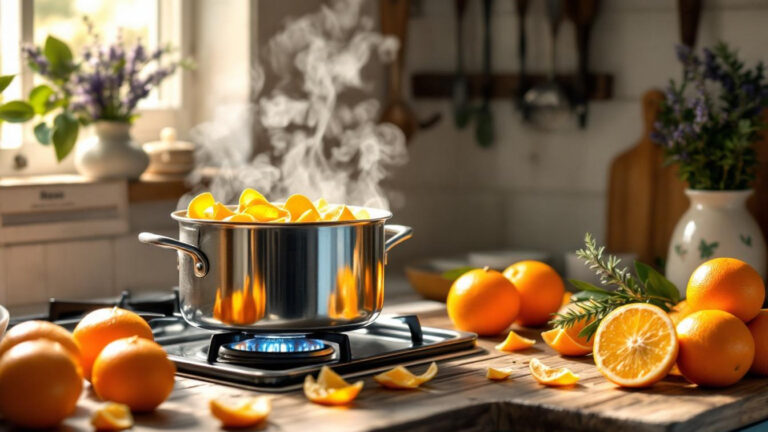 Why boiling orange peels instantly freshens your home with a lasting scent