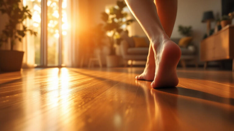 Why walking barefoot at home improves balance over time